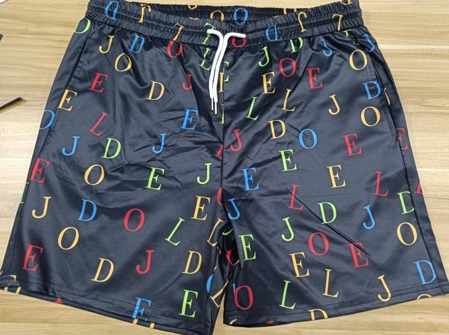 LETTER LUX SWIM SHORTS